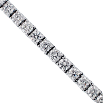 6.00 CT 4-Prong Round Diamond Tennis Bracelet in 14k White Gold F-G/VS2-SI1